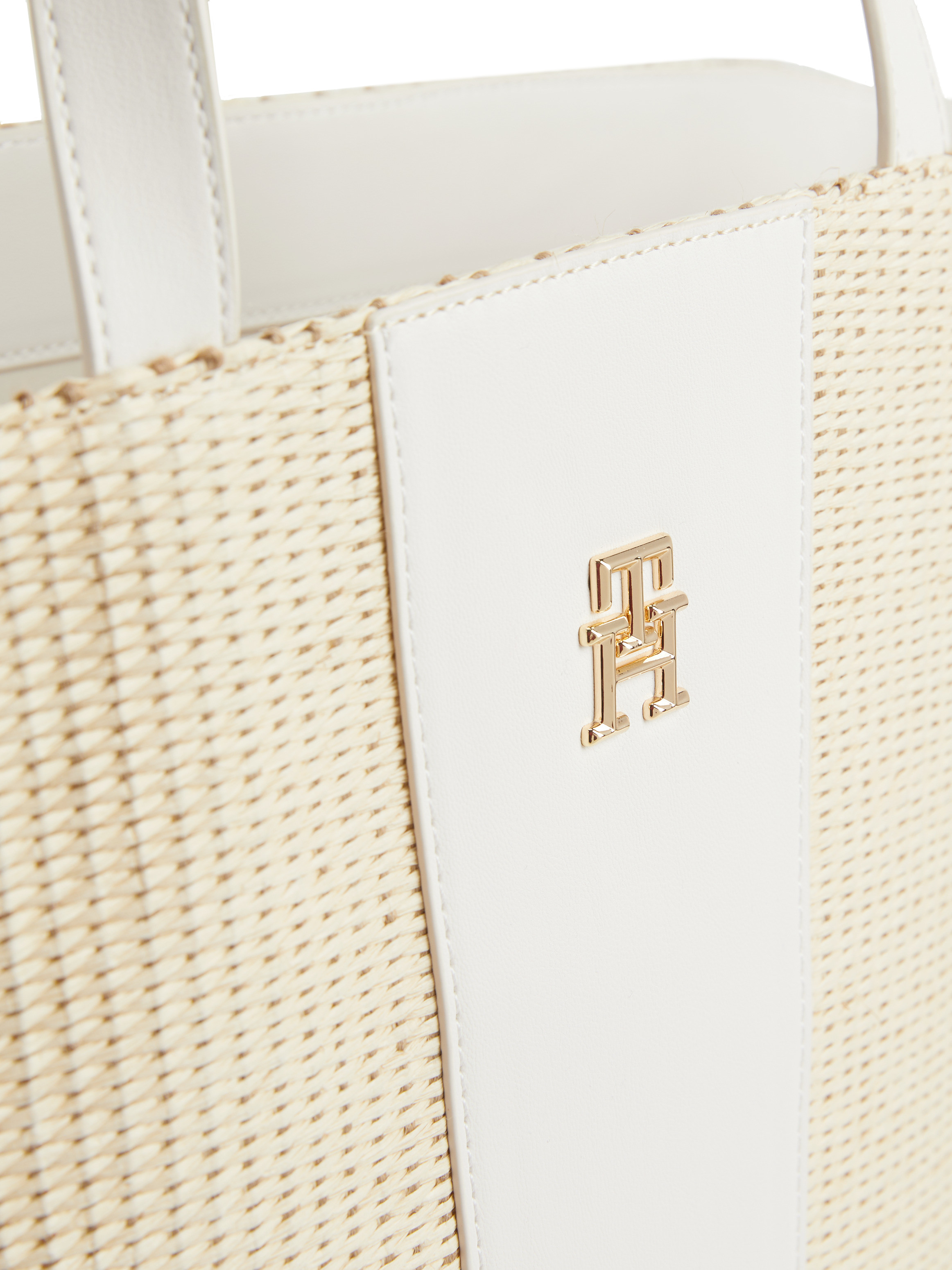 Stofftasche Sommer Shopper Shoppertasche Bast Tommy Hilfiger