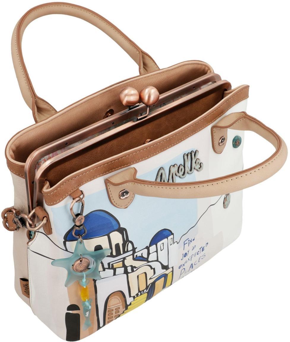 Vintage Handtasche Mit Kuss-Lock Verschluss - Stylische Umhängetasche Für Jeden Tag