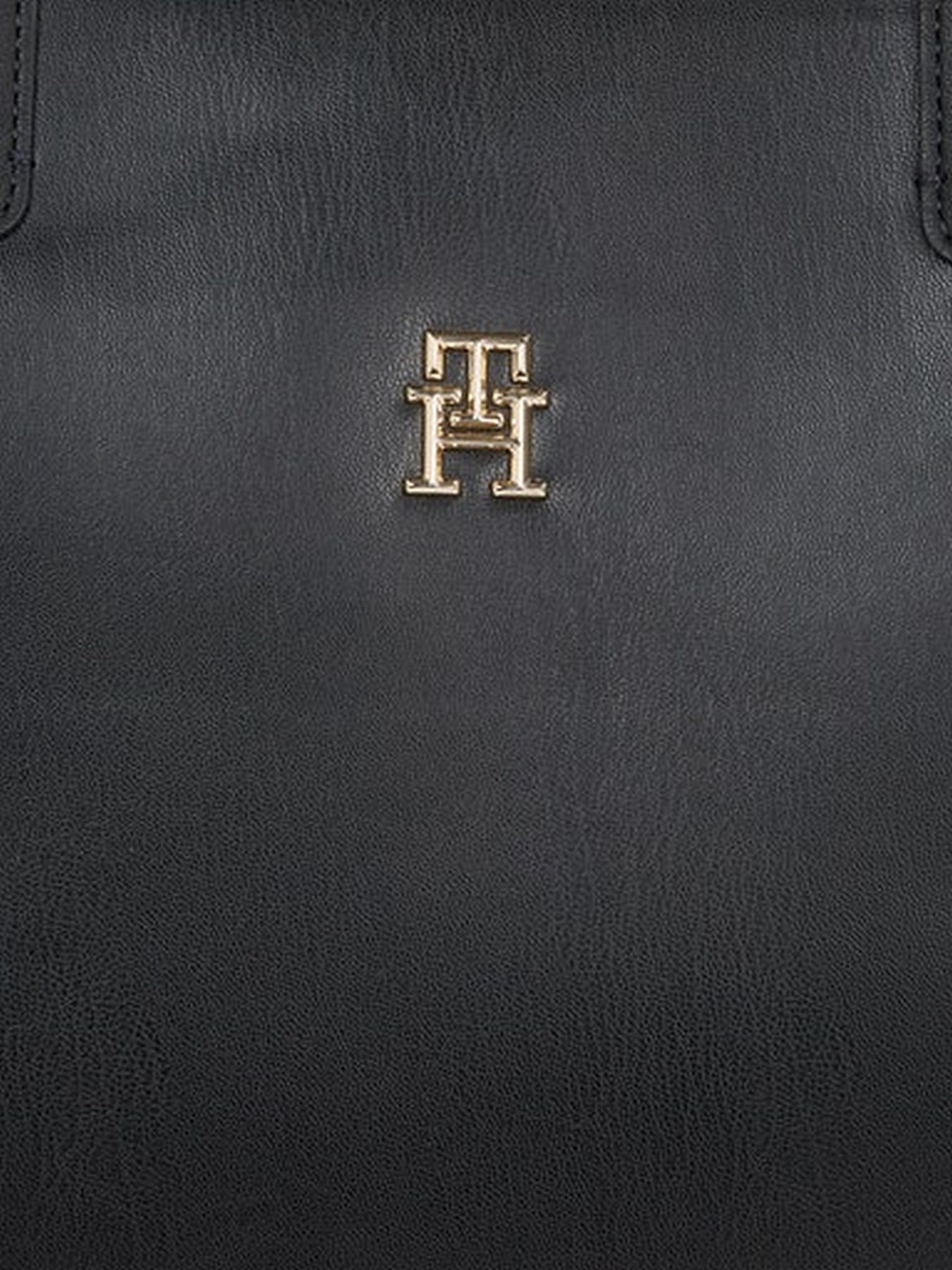 Tommy Hilfiger Iconic Tote Black Shopper mit Etui Anhänger