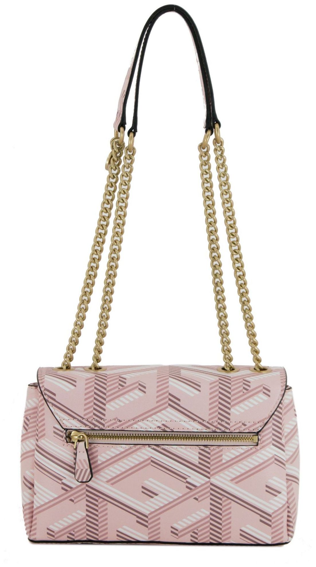 Überschlagtasche Kettenhenkel Guess Montreal rosa Logoprint 