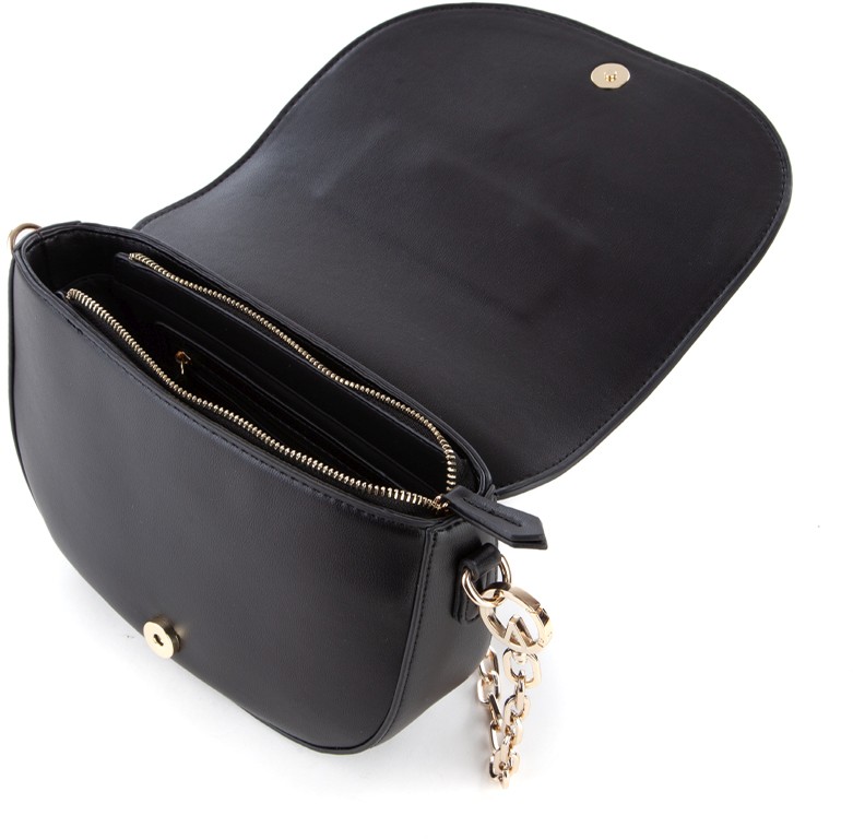 Leder Tasche Zara Tasche Schwarz Mit Kette Damen Handtasche