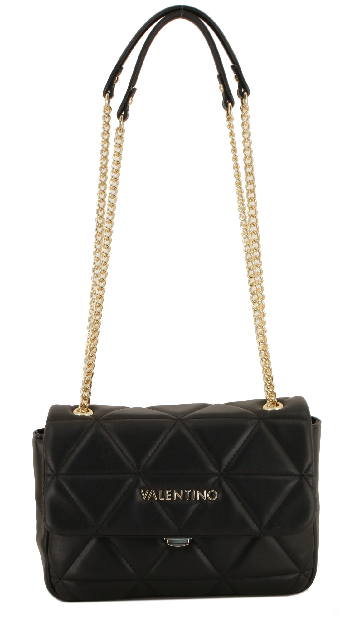 Valentino Uberschlagtasche schwarz gesteppt Carnaby Nero