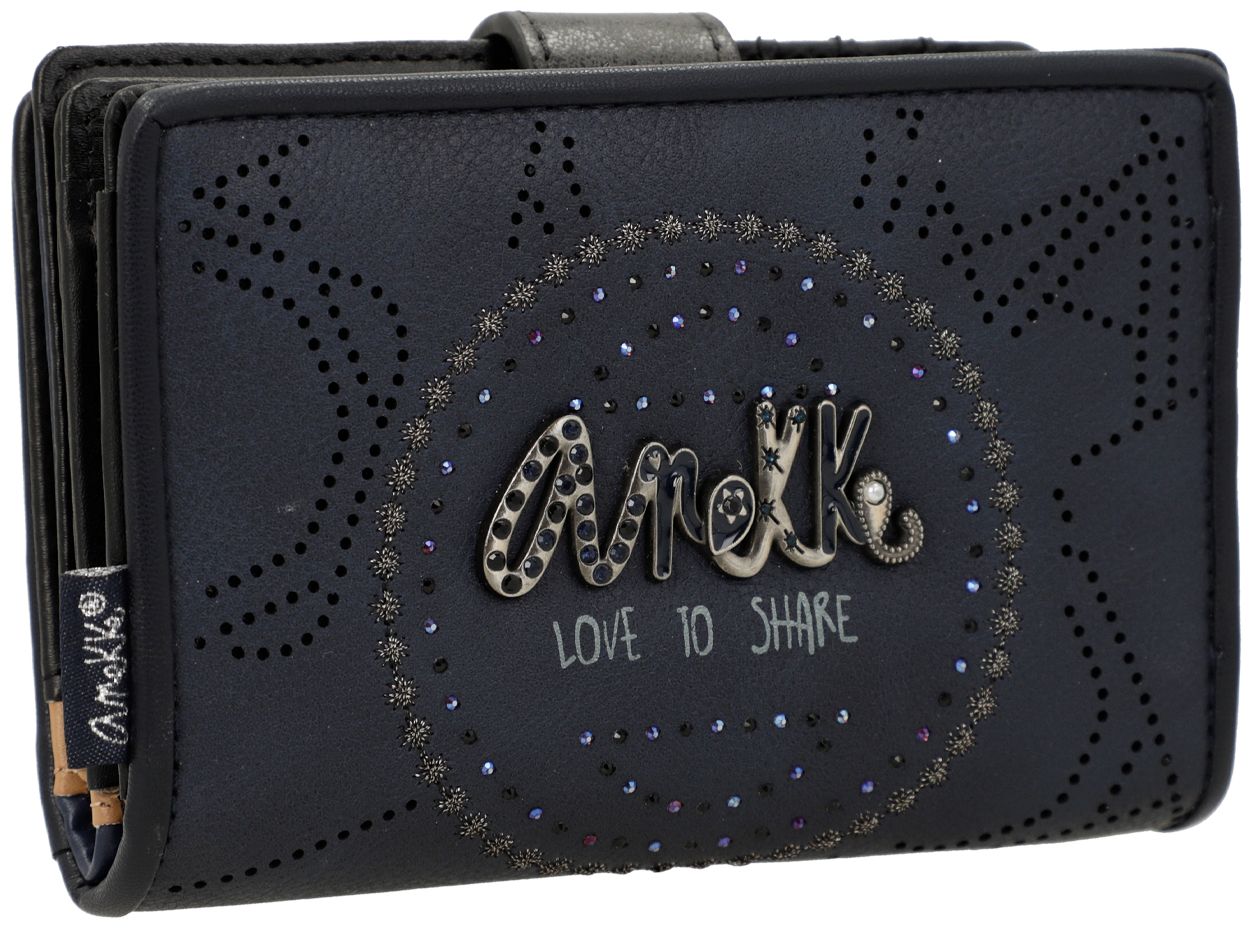 dunkelblaues Portemonnaie Anekke Hollywood Studio Navy Glitzer - Main Image