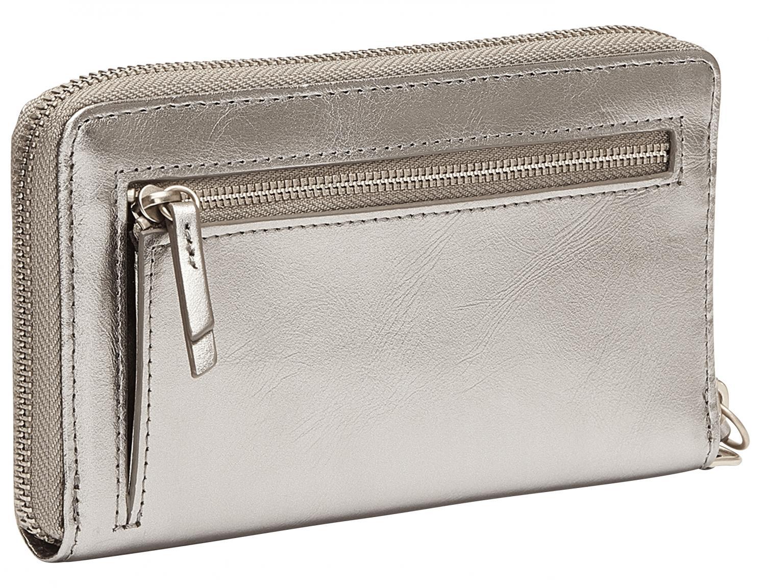 glänzende Geldbörse Silber BAVivianW2 Liebeskind Marshell Metallic