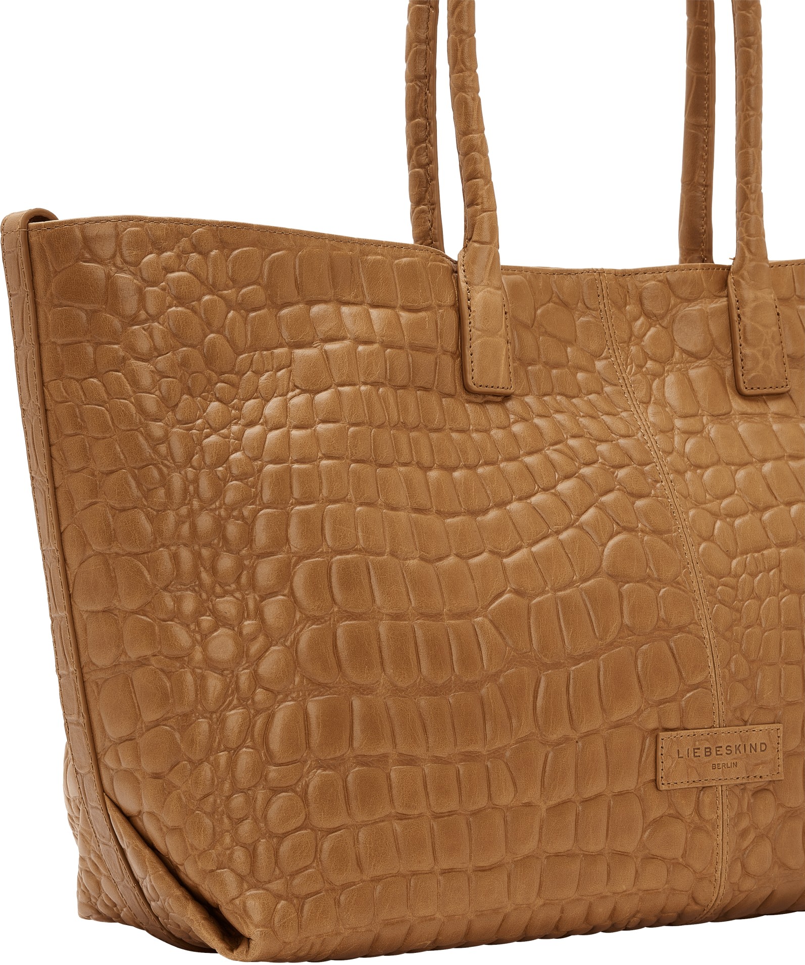 großer Shopper Liebeskind Chelsea Shopper Krokoprägung Golden