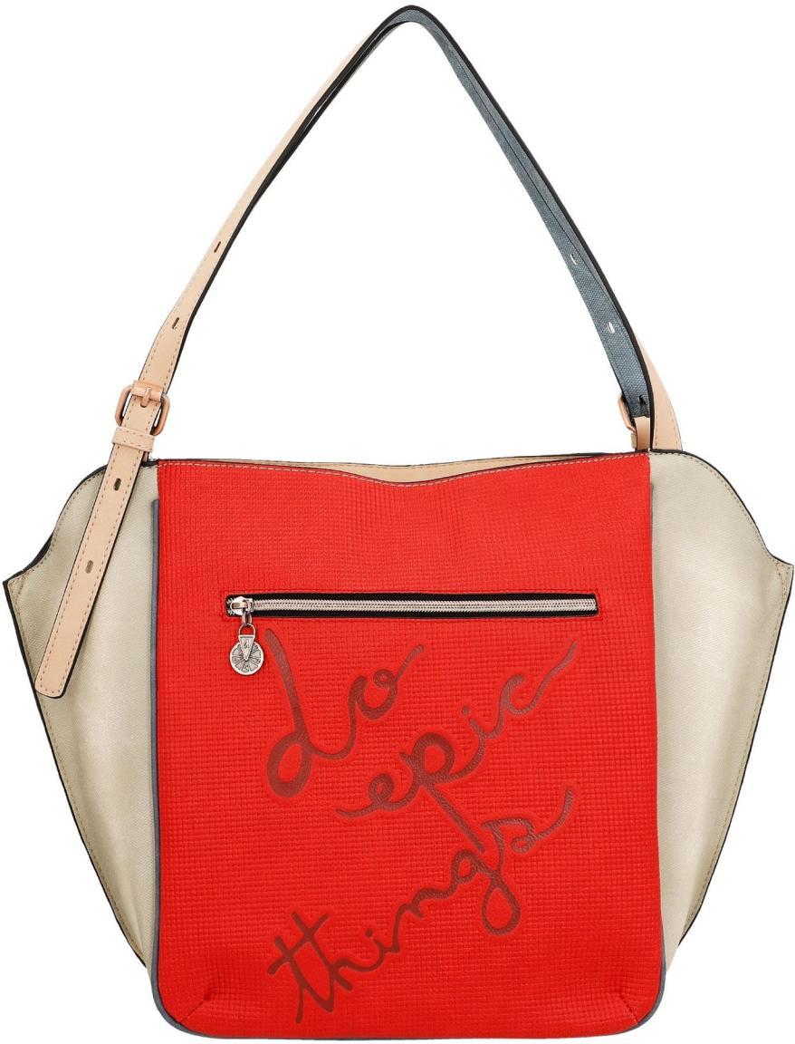 stylischer Shopper Anekke Fun and Music Grau Blau Bunt