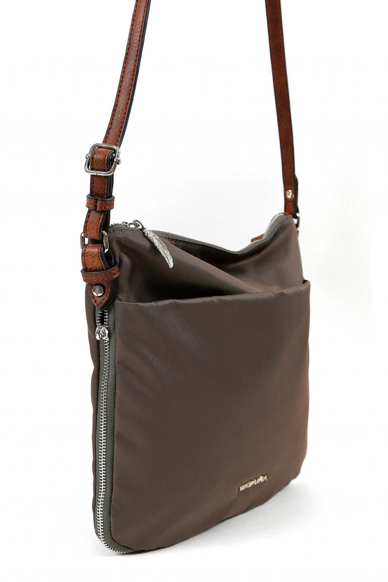 Waipuna Umhängetasche Kanalana Feder Taupe Grey Bags & more