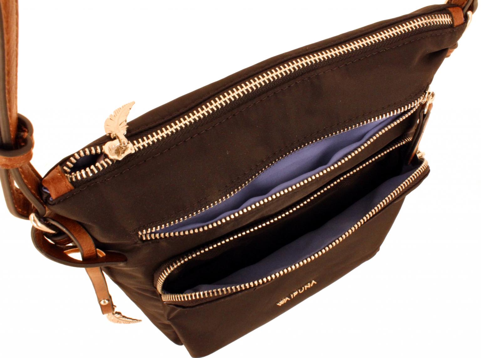 Waipuna Umhängetasche Kanalana Feder dunkelbraun Bags & more