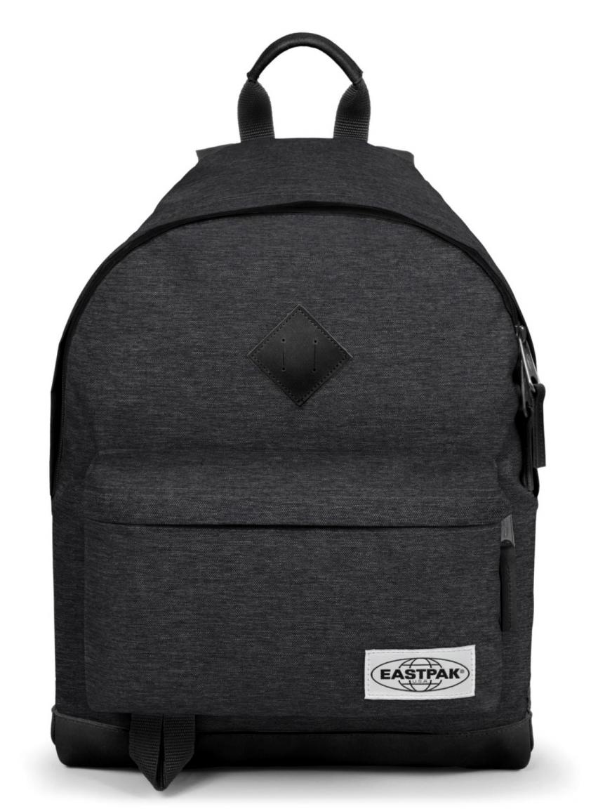 Eastpak Wyoming Rucksack Grau mit schwarzem Lederboden Bags & more