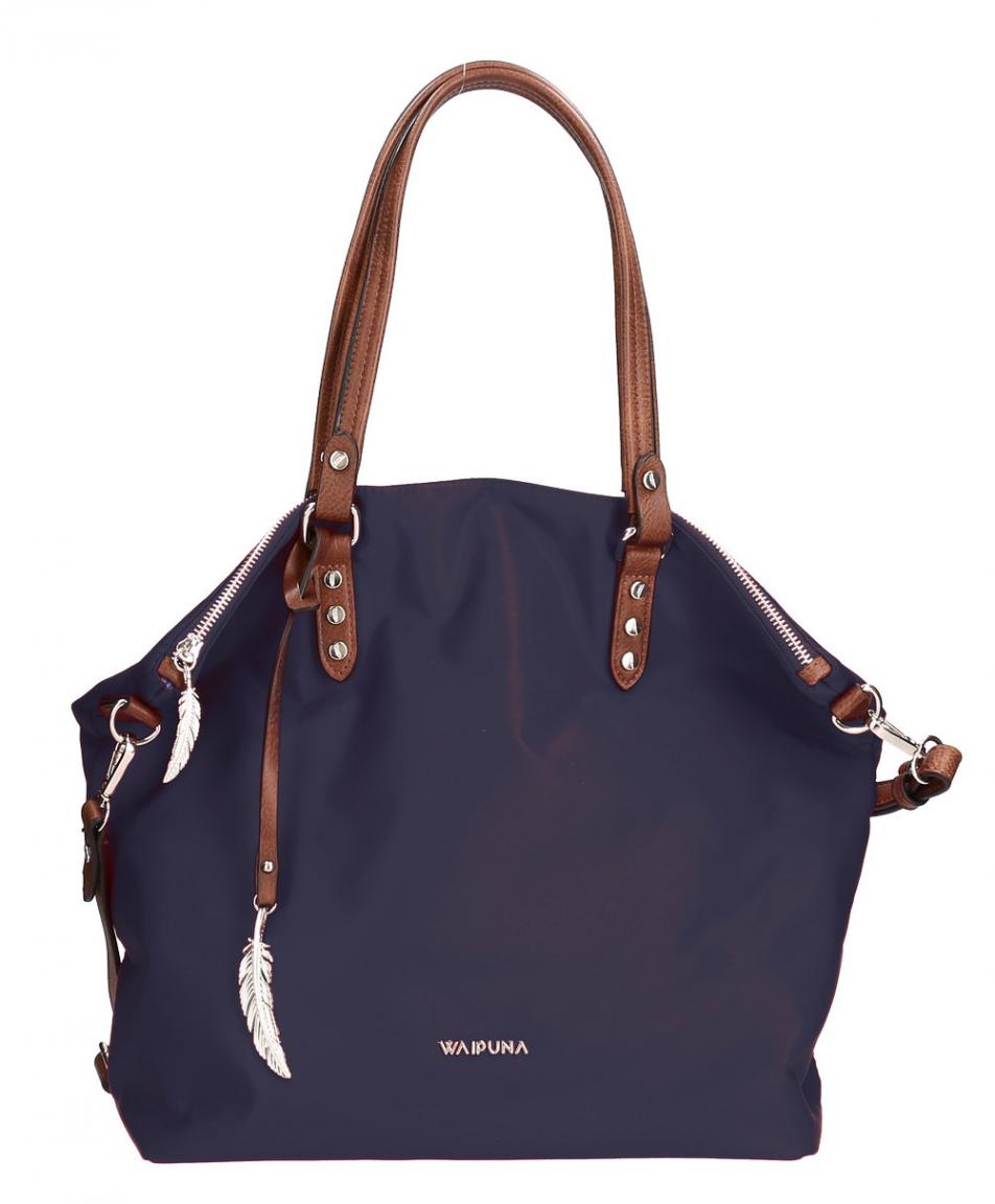 Waipuna große Perlontasche Shopper Kanalana dunkelblau Bags & more