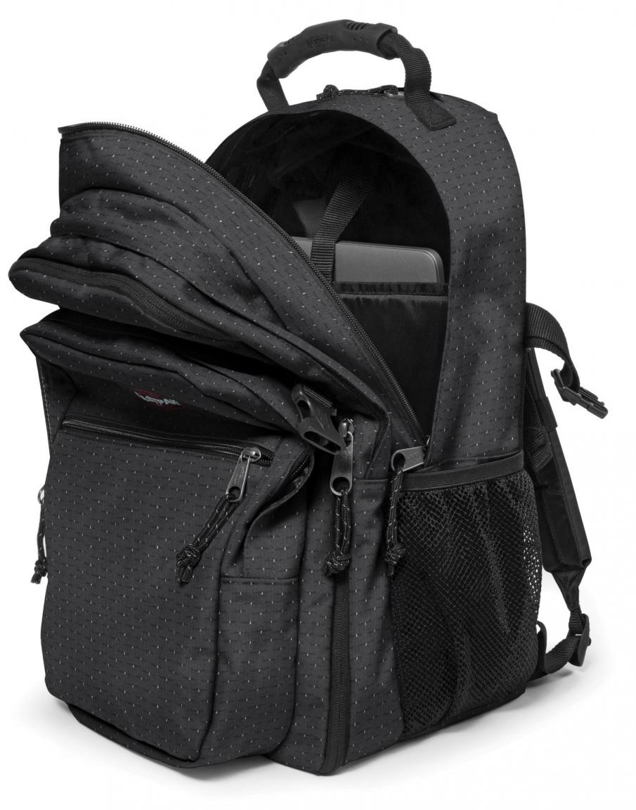 Eastpak Tutor Rucksack Schule Uni Leaves Black Blätter grau Bags & more