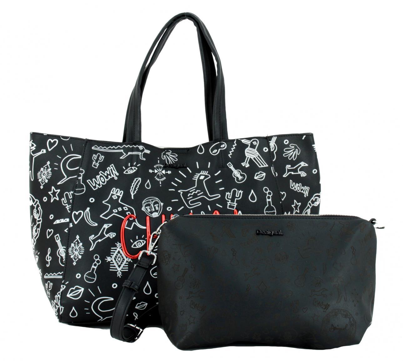 Tote Bag Desigual Chula Unexpected schwarz Print Bags & more