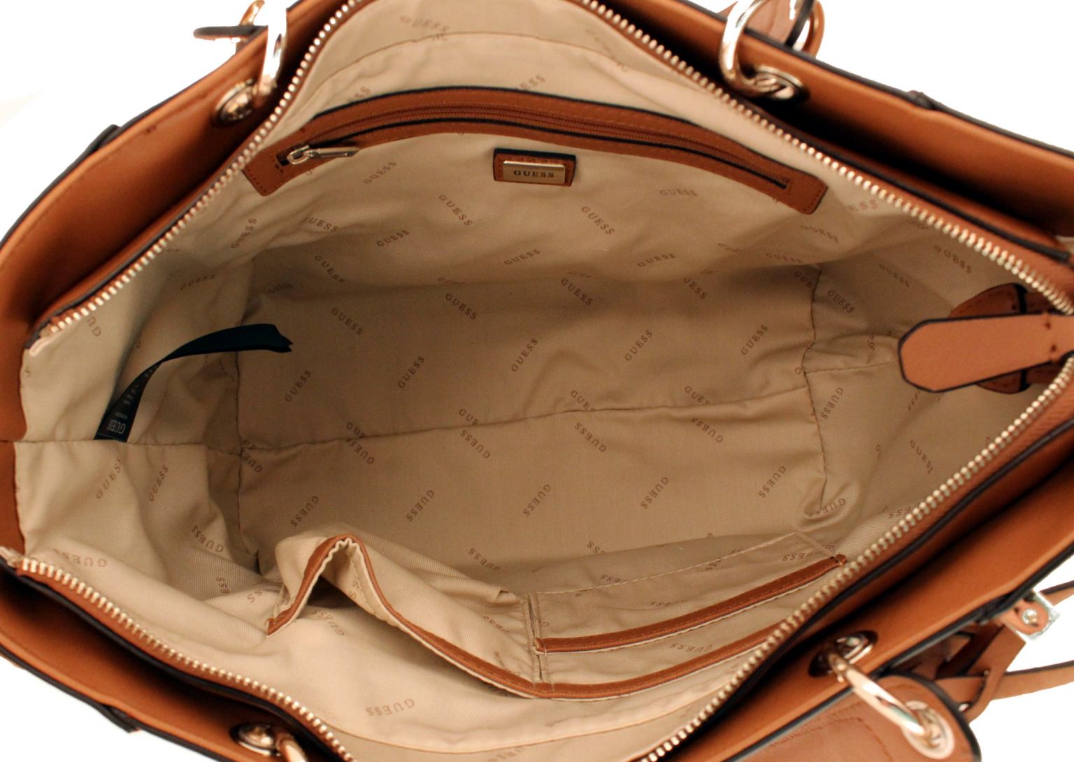 Guess Kamryn Coral Tote Bag Handtasche koralle Plüschanhänger Bags & more