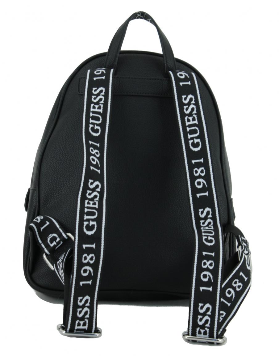 Guess Rucksack Haidee Backpack black schwarz/weiss Anhänger Bags & more