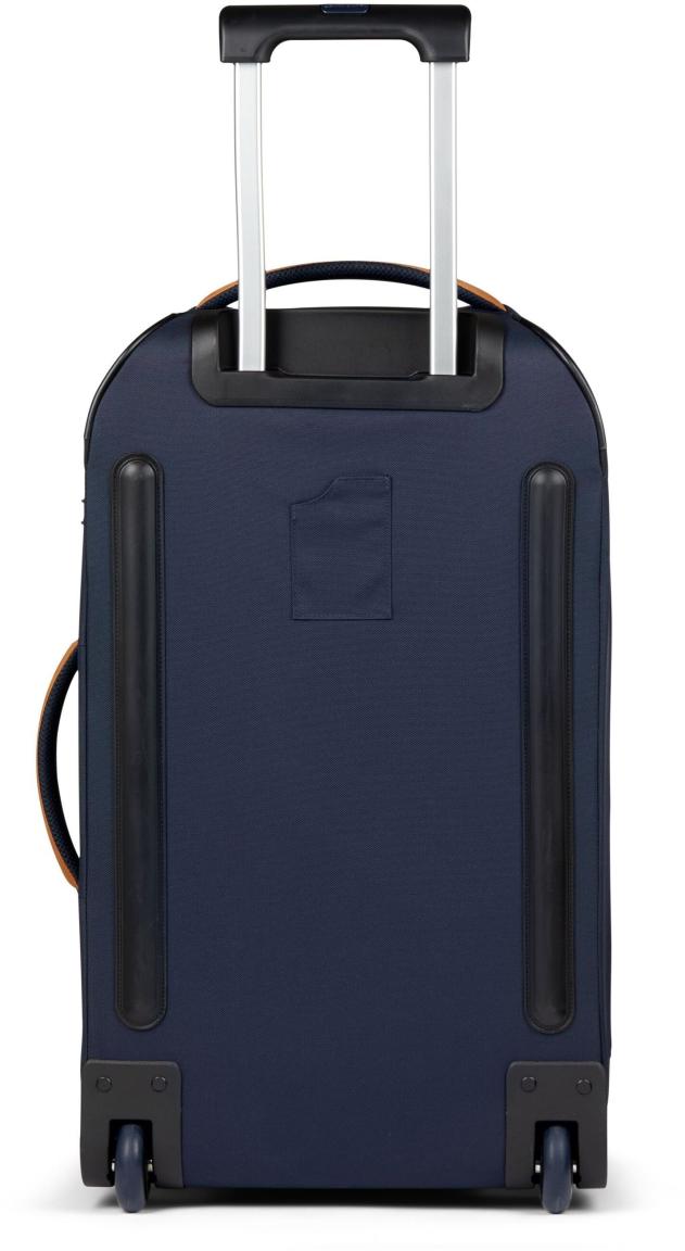 2-Rad-Trolley Satch Travel Flow M 65cm dunkelblau Lederdetails Pure Navy