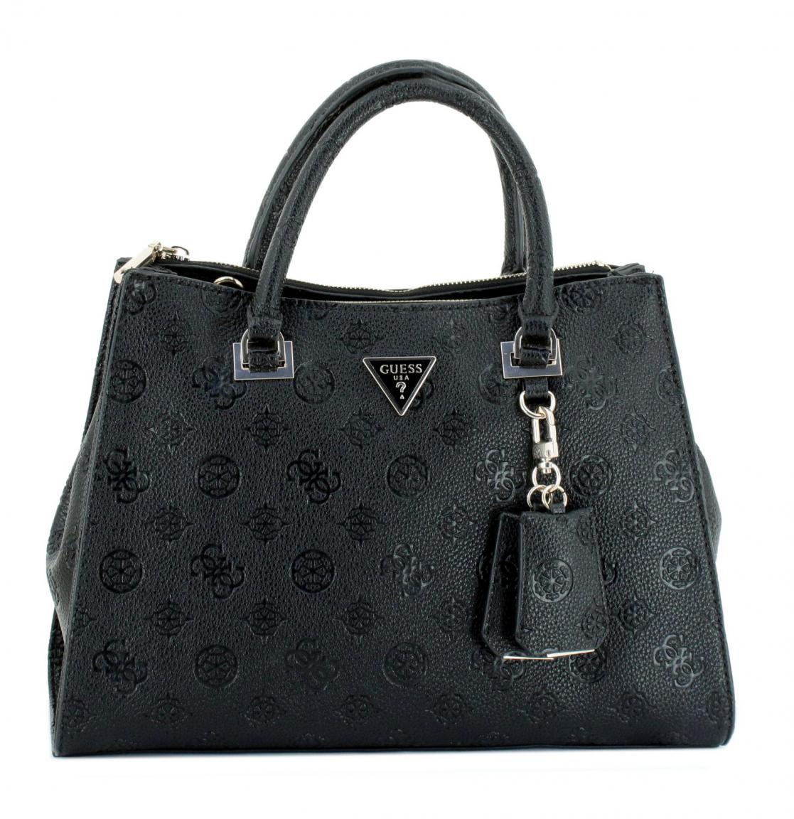 2. Wahl Anhänger fehlt Kurzgrifftasche Cresidia II Guess Dark Taupe Markenprägung