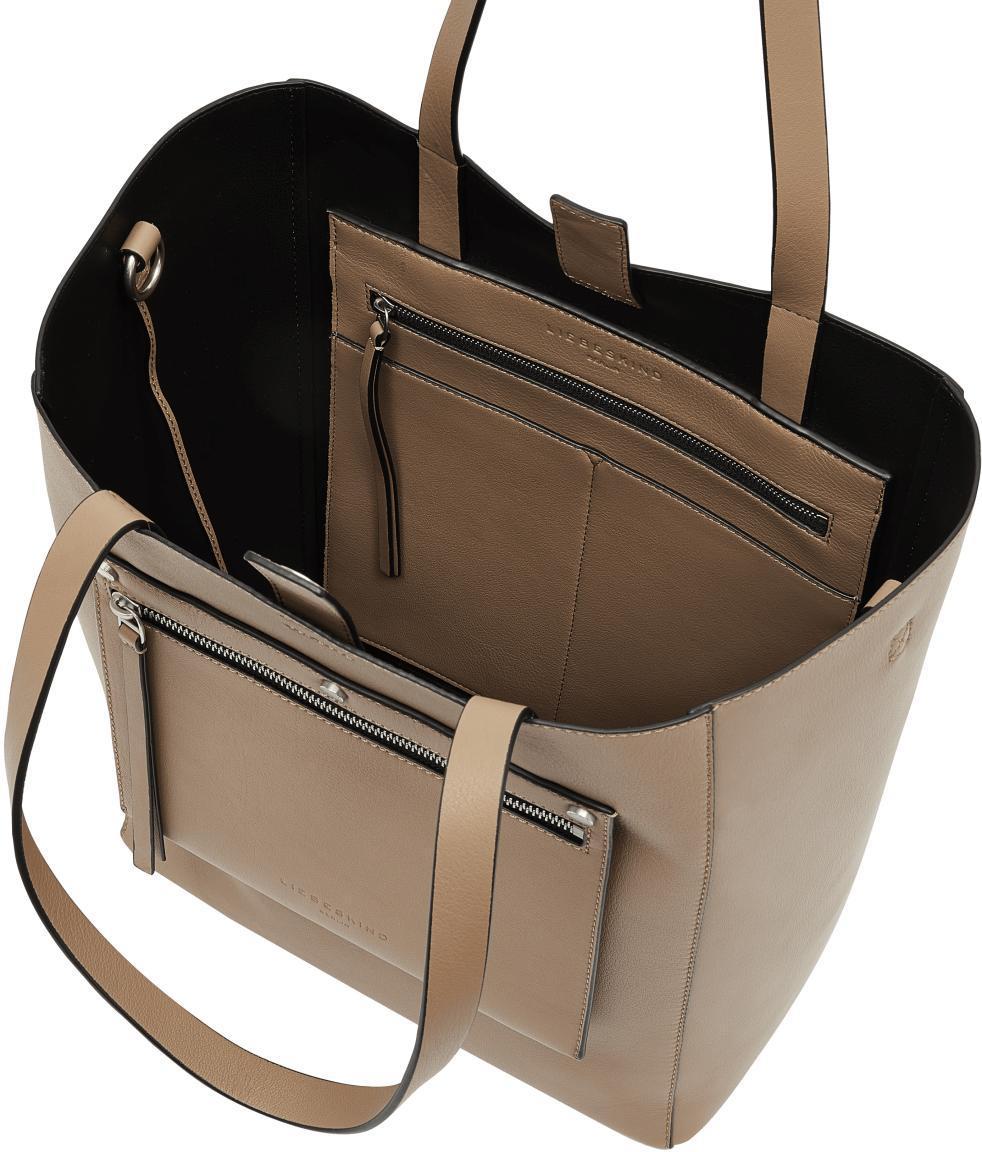 2. Wahl Praline Ledertasche Liebeskind Berlin Steph Shopper Large Sandstein Braun