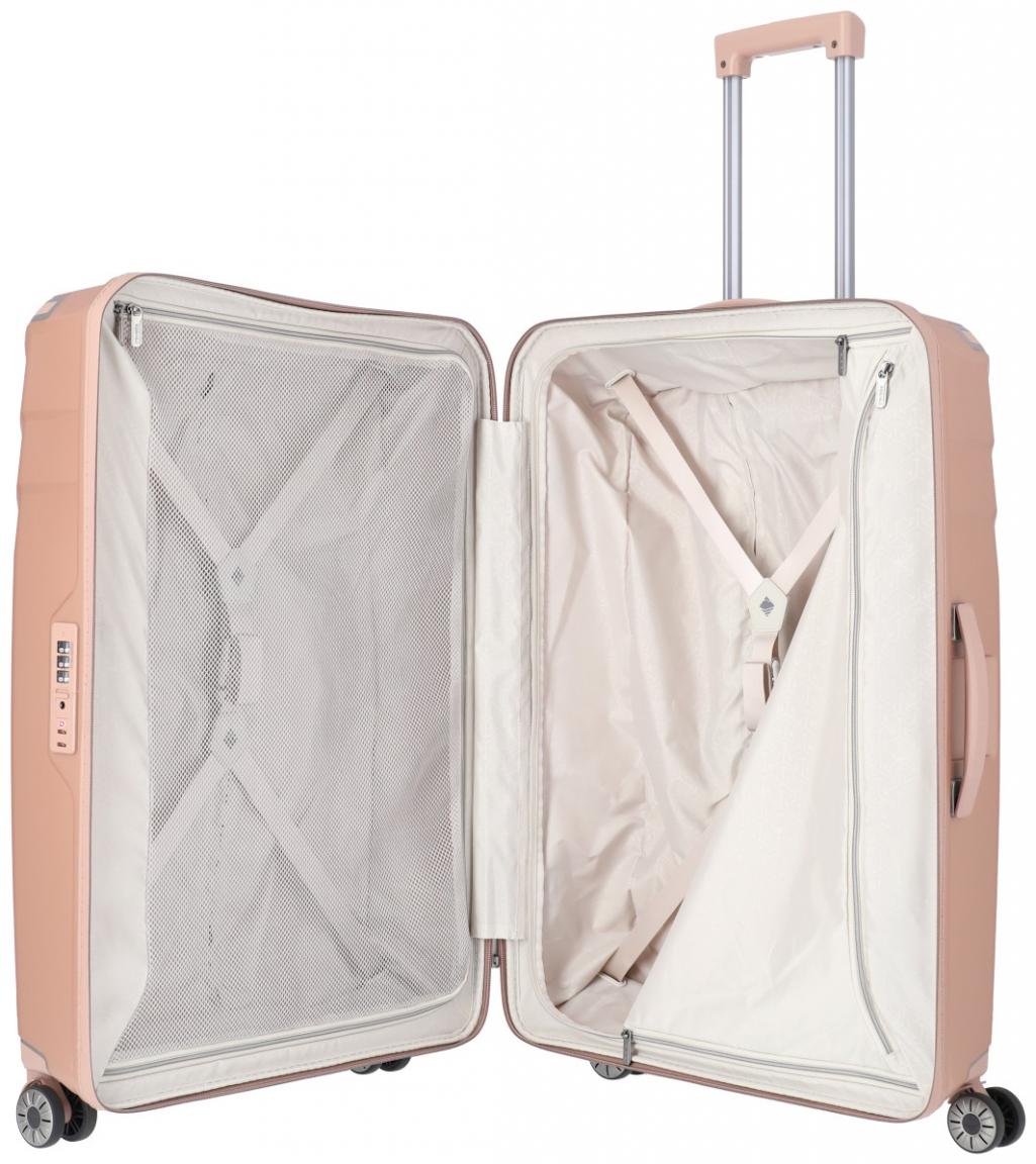 2. Wahl Travelite Elvaa 4w Trolley L 77cm Rosegold Reisekoffer Hartschale