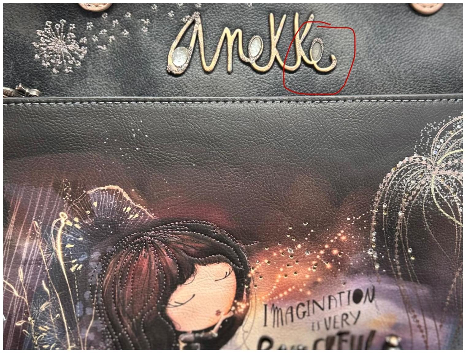 2. Wahl dunkelbunte Henkeltasche Anekke Dreamverse Glitzersteine