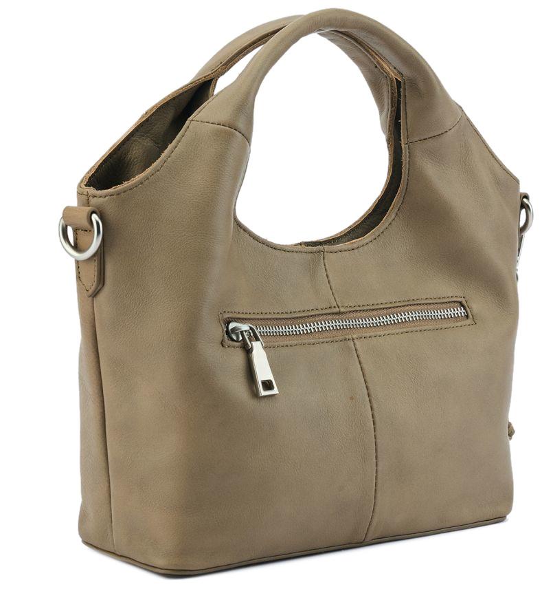 2.WAHL FredsBruder Crossovertasche Mini Stay With me Greyish Khaki Leder