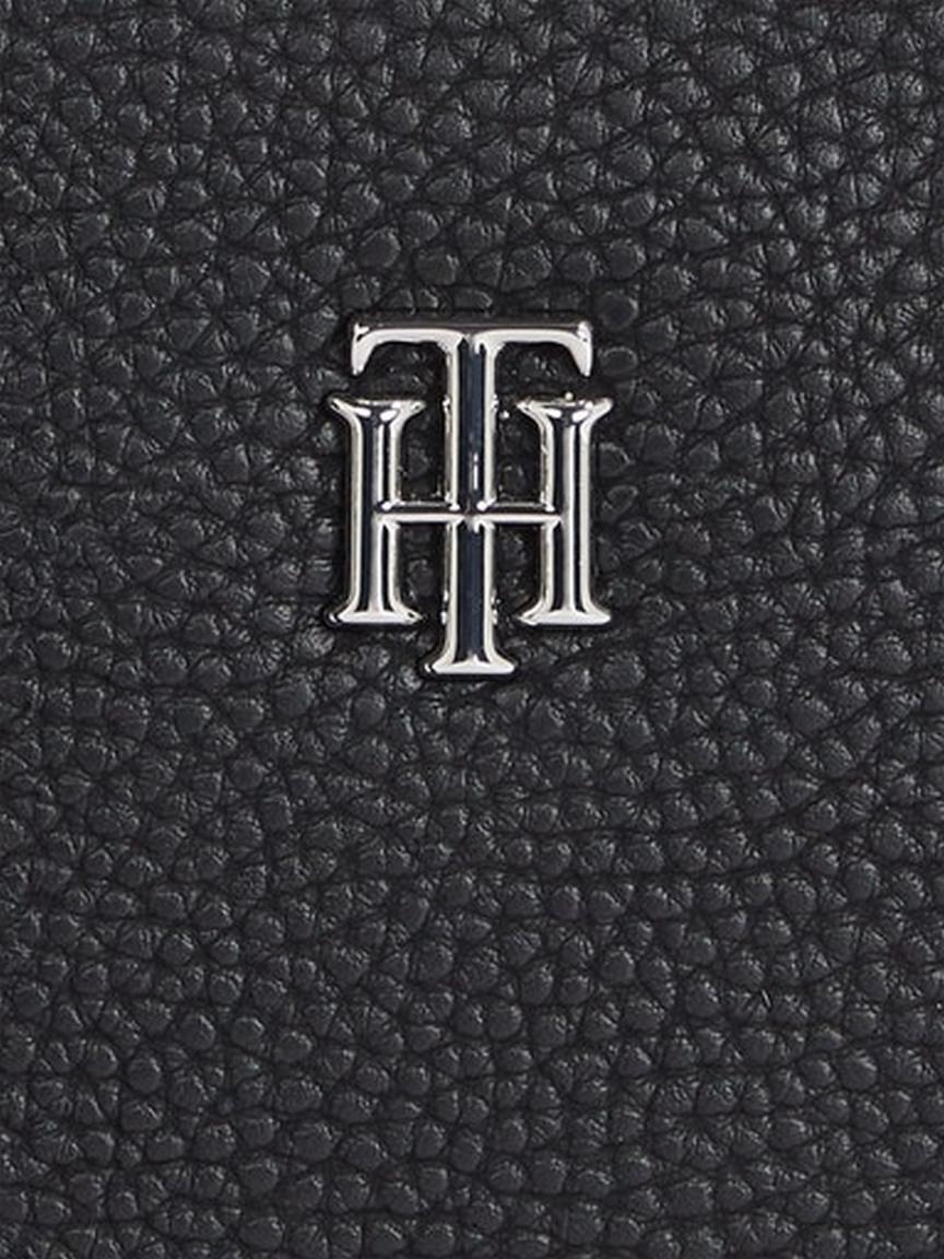 2.WAHL schlichte Schultertasche Schwarz Tommy Hilfiger TH Element Camera Bag Black Silber Interlock