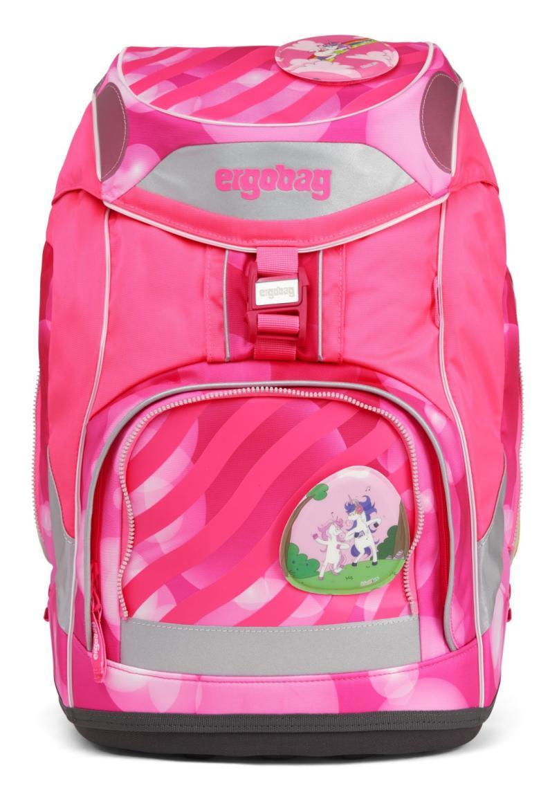 2.Wahl - ergobag pack KuntBärbuntes Einhorn Schultaschenset neonpink 6-teilig Sportrucksack Pennal