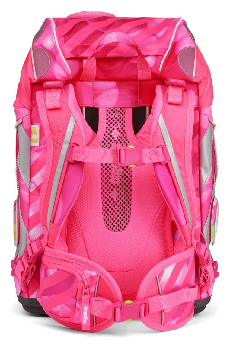 2.Wahl - ergobag pack KuntBärbuntes Einhorn Schultaschenset neonpink 6-teilig Sportrucksack Pennal