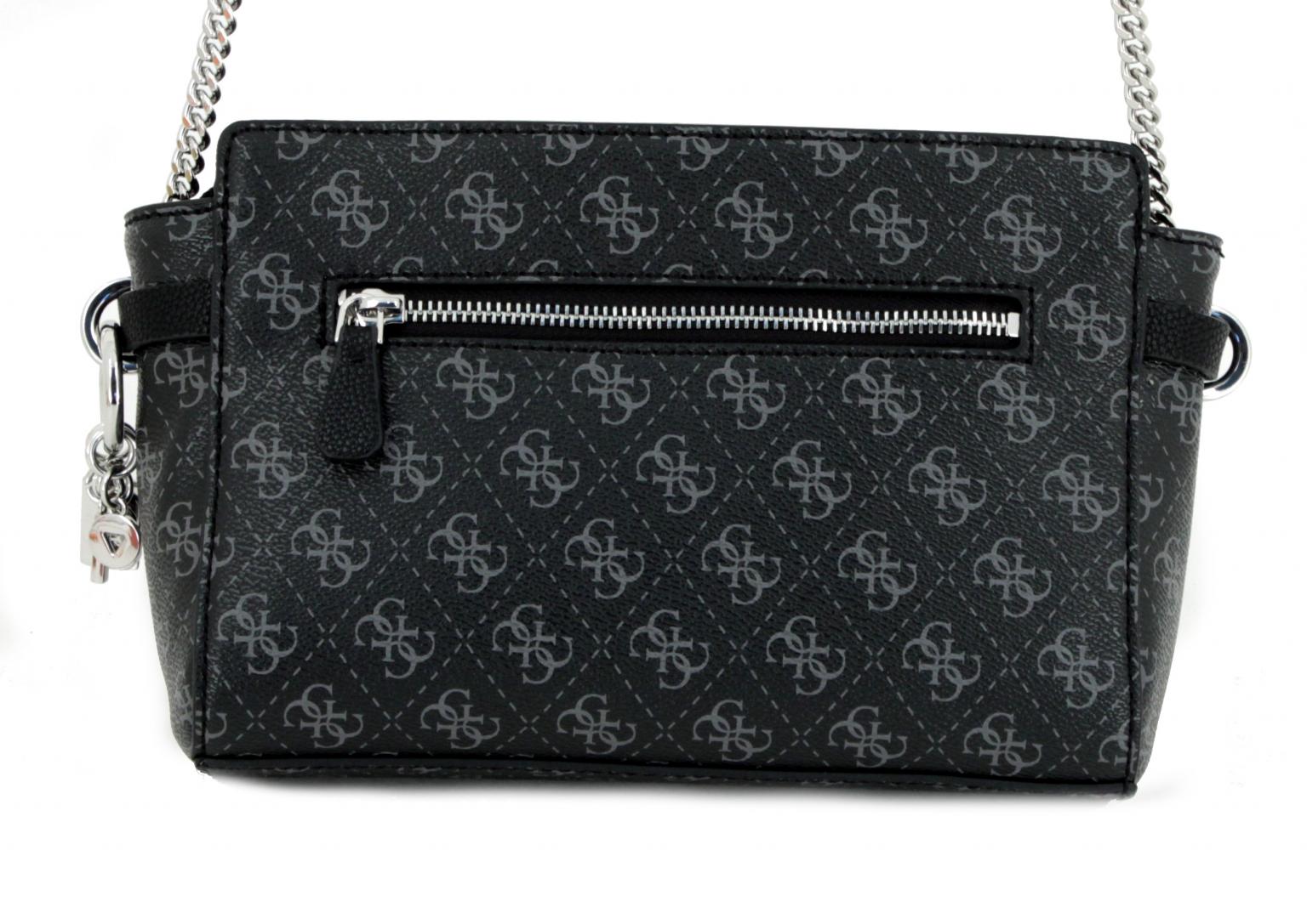 Umhängetasche Crossbody Top Zip Guess Esme White weiß braun Bags & more