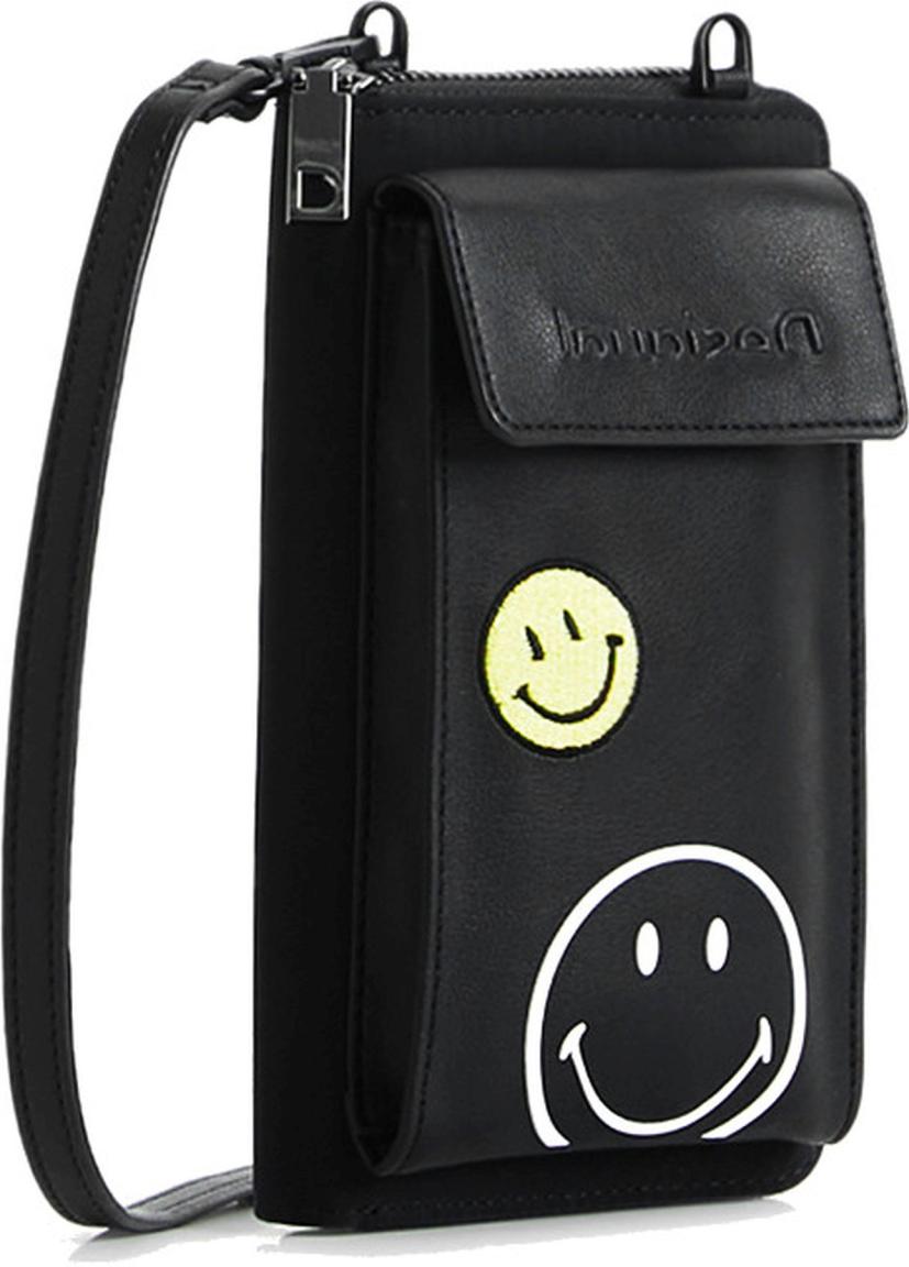 2in1 Crossbodytasche mit Wallet Desigal Smiley Casual Catherine Black