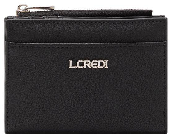 Minibörse L.Credi schwarz Filippa klappbar Münzfach - L.Credi