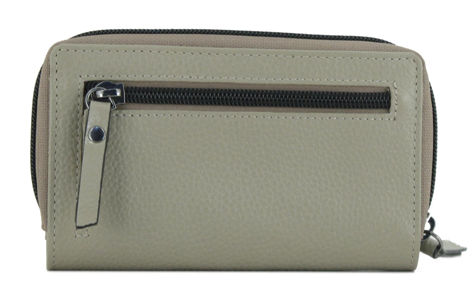 365 d.a.y.s geräumiges Portemonnaie Paris Taupe Leder beige