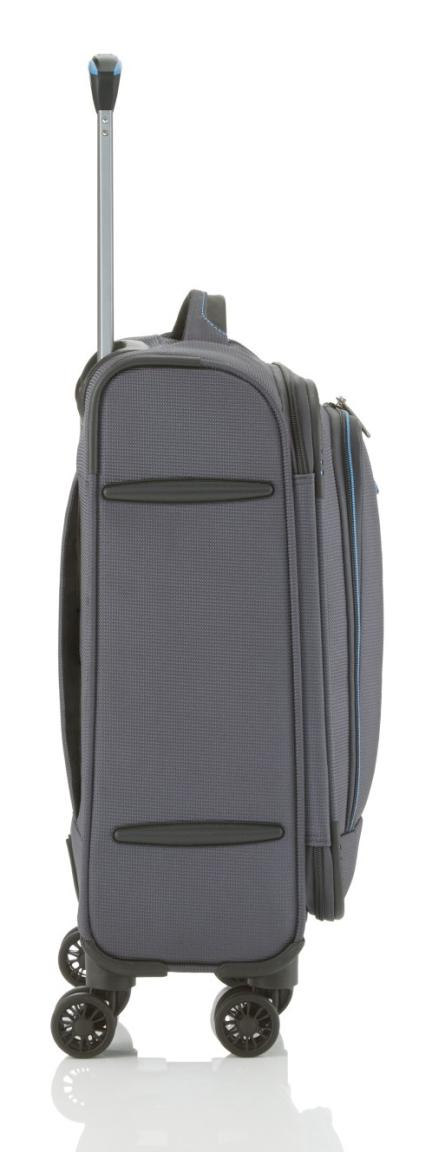 4-Rad Handgepäck Trolley 55cm Travelite CrossLITE anthrazit dunkelgrau blau