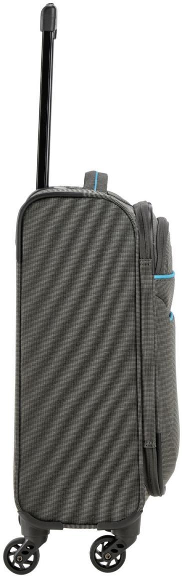 4-Rad HandgepäckKoffer S 54cm Travelite Story anthrazit Weichgepäck