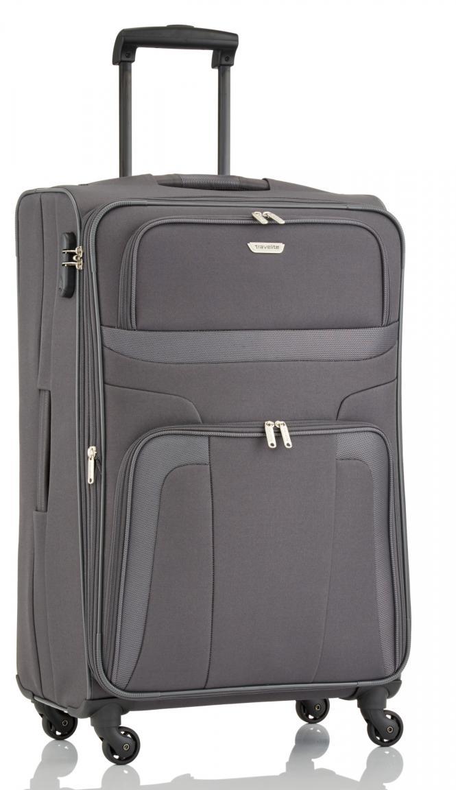 4-Rad-Reisekoffer erweiterbar Travelite Orlando L 75cm grün