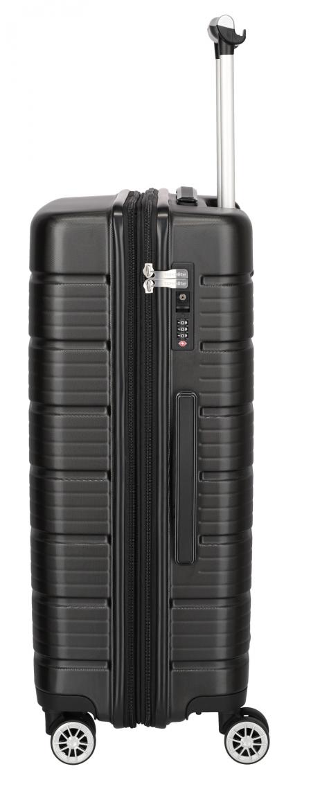 4-Rad Reisetrolley erweiterbar 66cm Travelite Soho M schwarz