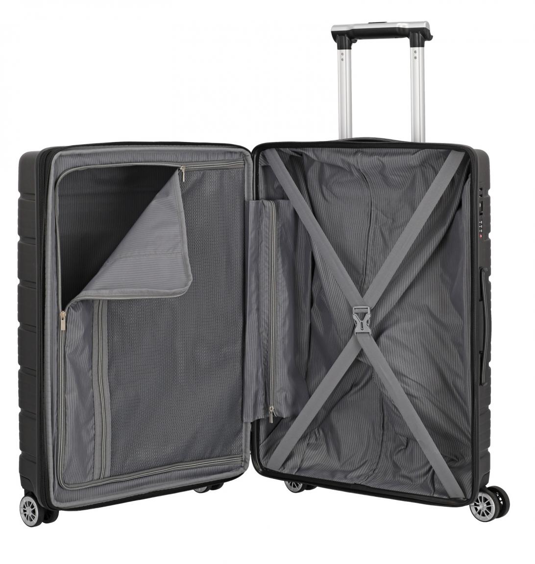 4-Rad Reisetrolley erweiterbar 66cm Travelite Soho M schwarz