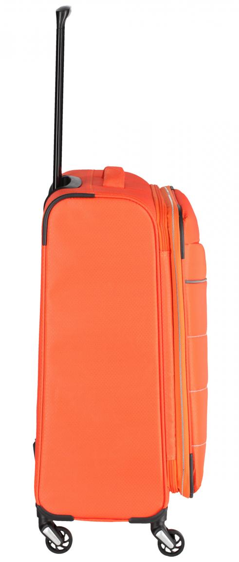 4-Rad Trolley Travelite Kite M 64cm erweiterbar orange Leichtbau