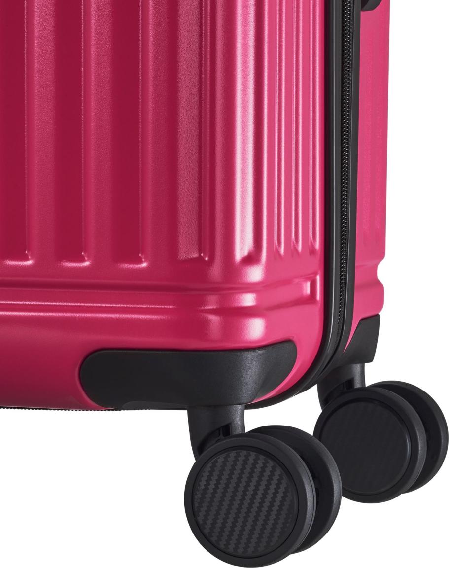 4W Trolley M 67cm Travelite Cruise Hartschalenkoffer pink