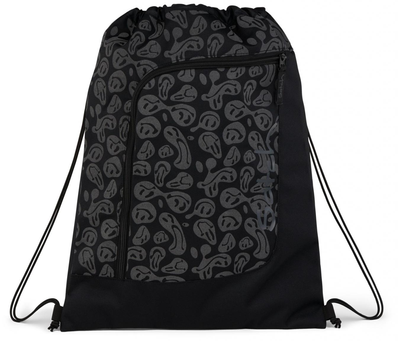 4teiliges Schultaschenset Satch Pack Blurry Faces reflektierend Sportbeutel Trinkflasche