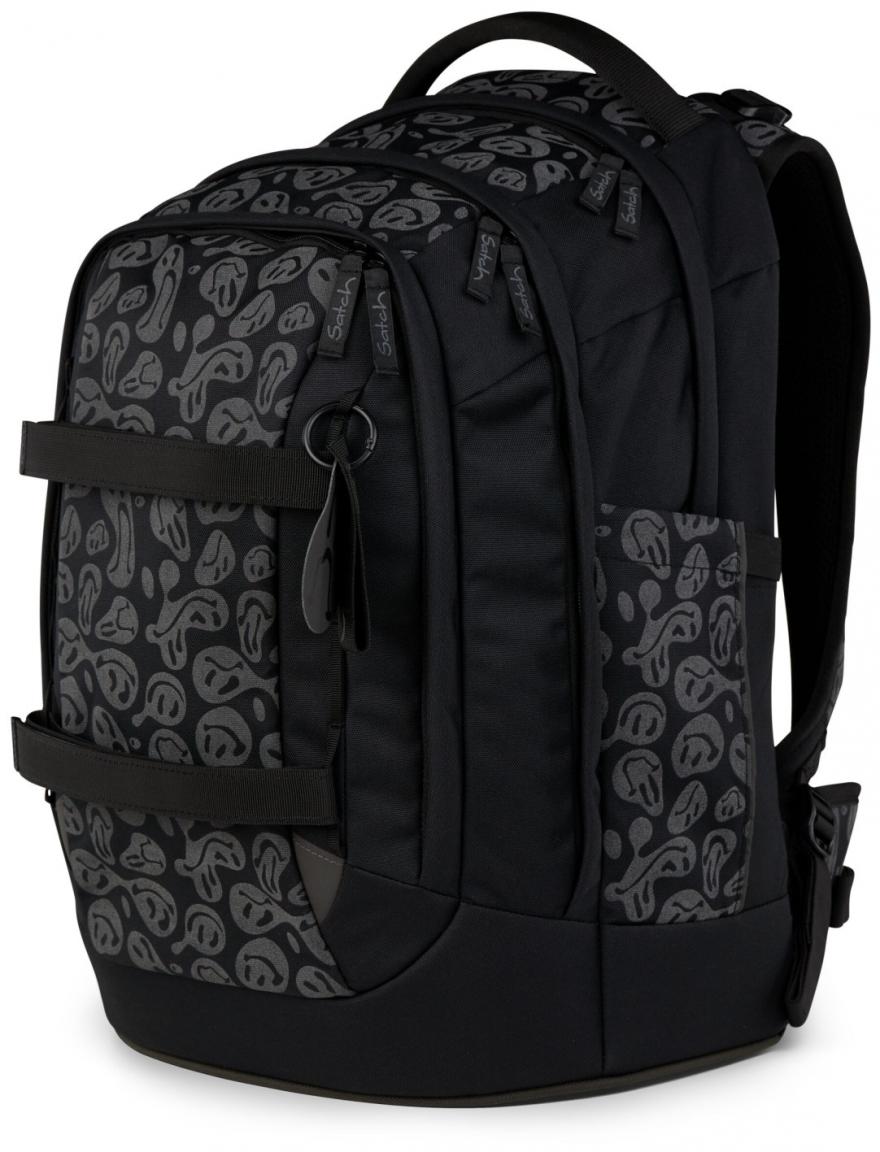 4teiliges Schultaschenset Satch Pack Blurry Faces reflektierend Sportbeutel Trinkflasche