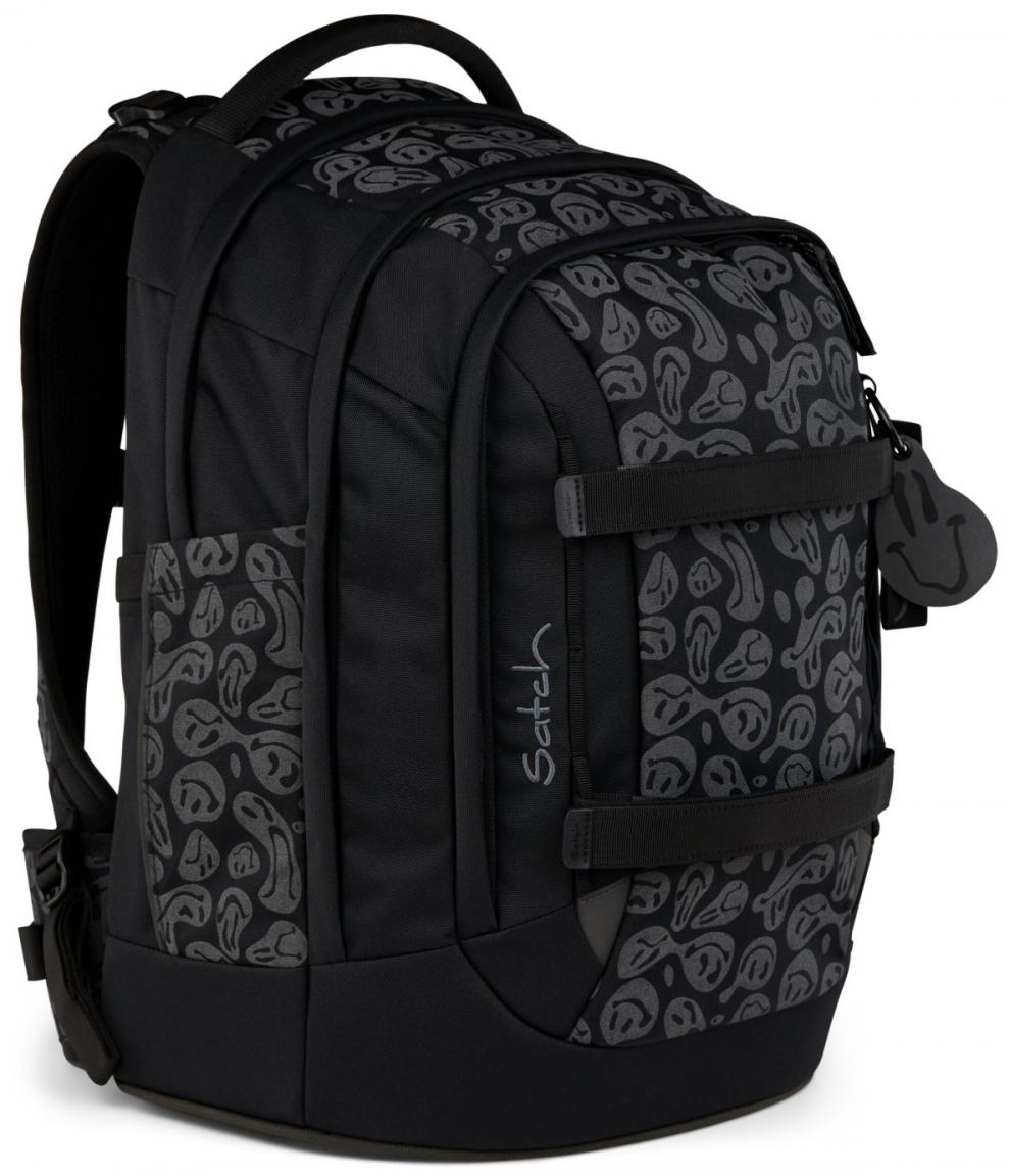 4teiliges Schultaschenset Satch Pack Blurry Faces reflektierend Sportbeutel Trinkflasche