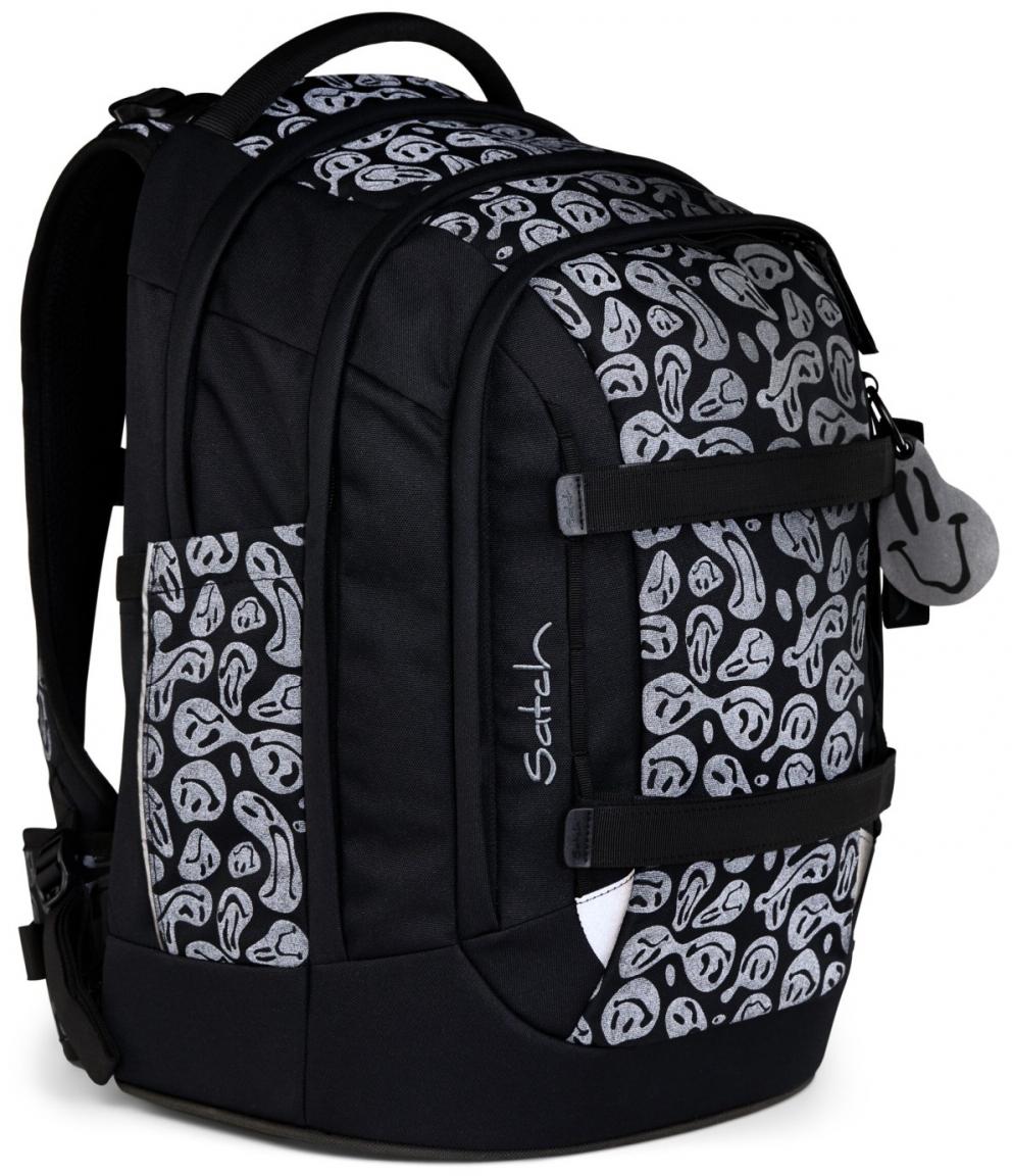 4teiliges Schultaschenset Satch Pack Blurry Faces reflektierend Sportbeutel Trinkflasche