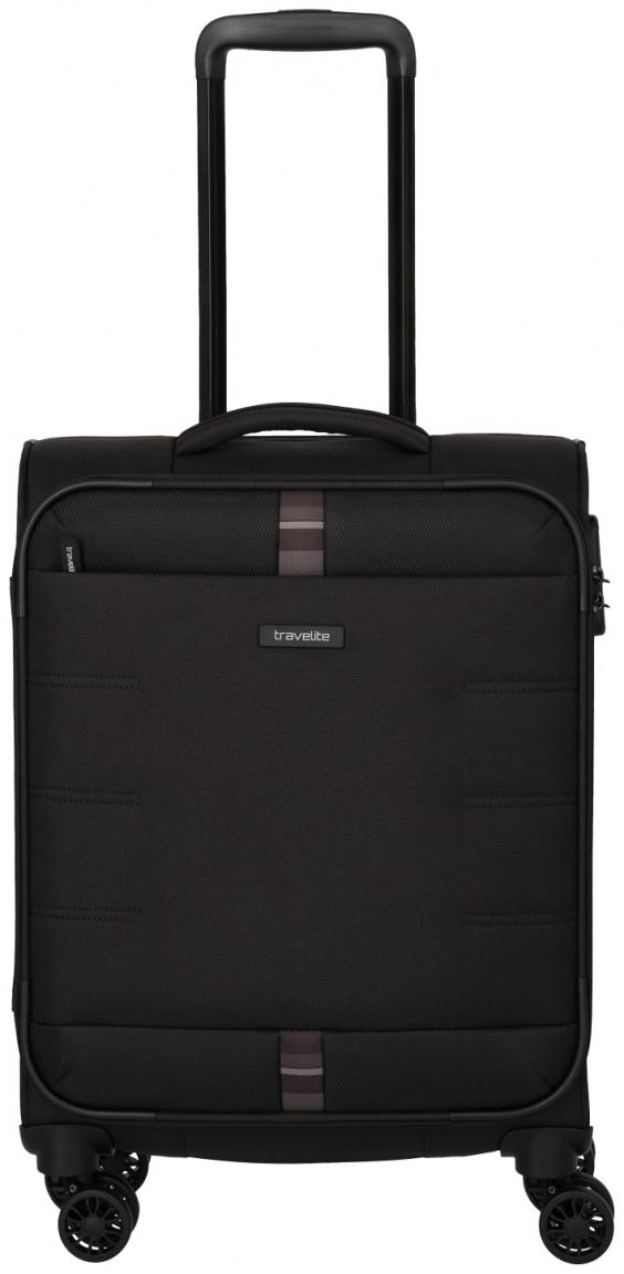 4w Kabinentrolley Travelite Rügen S 55cm schwarz Softcase