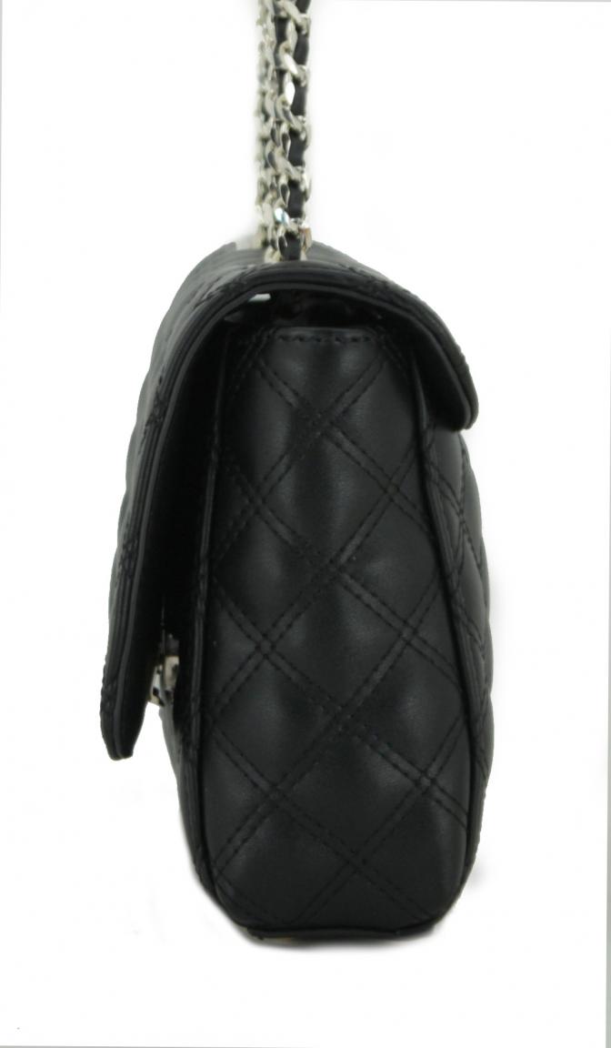 Abendtasche Damen Black Guess Cessily Schwarz gewebte Oberfläche