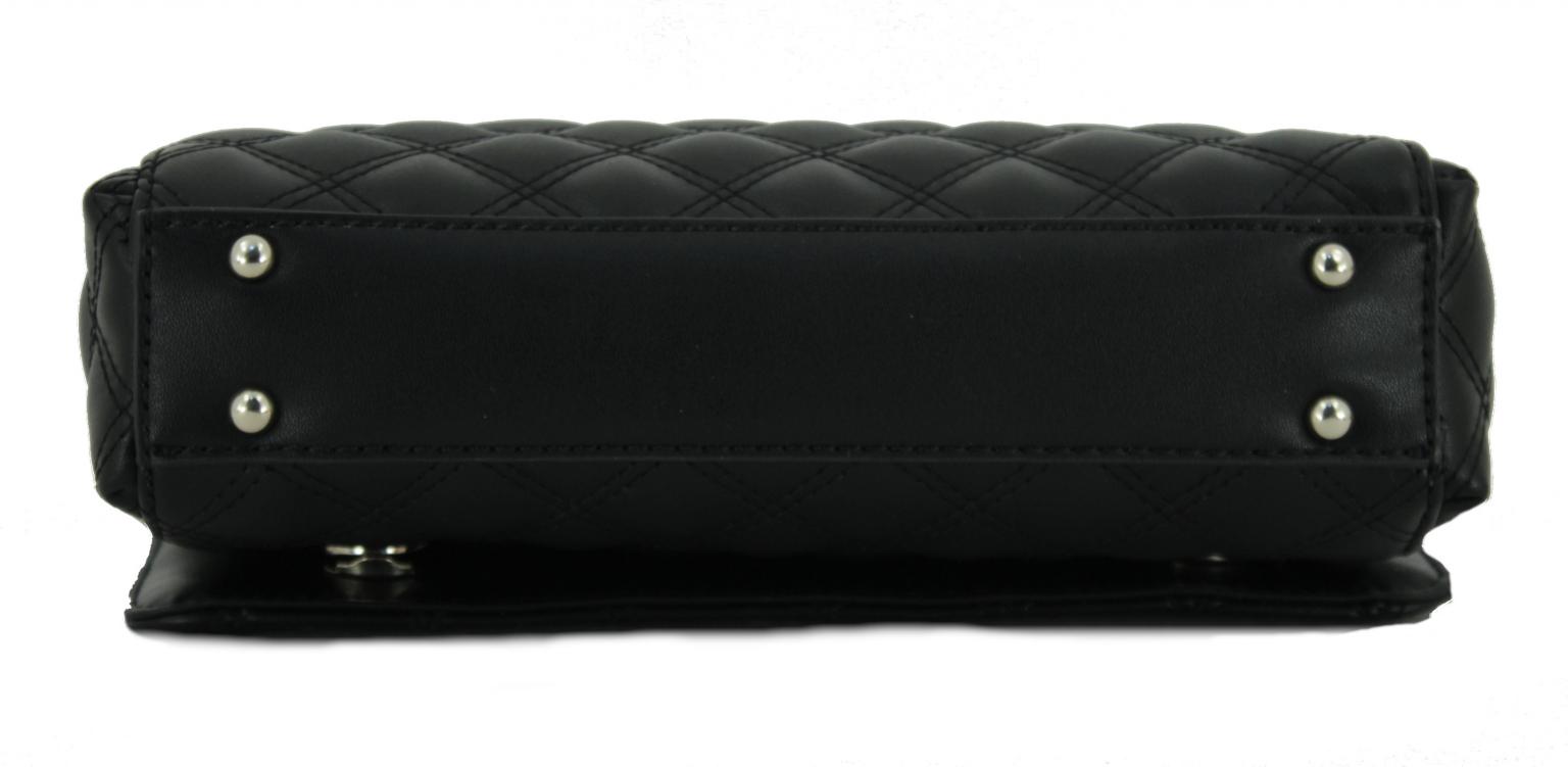 Abendtasche Damen Black Guess Cessily Schwarz gewebte Oberfläche