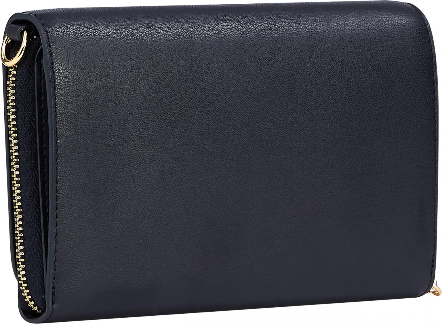 Abendtasche Iconic Tommy Crossover dunkelblau Schriftzug Tommy Hilfiger