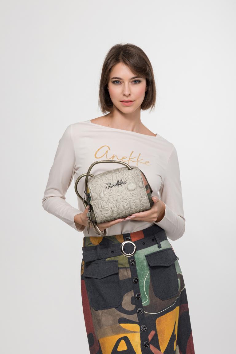 Abendtasche Steinoptik bestickt Anekke Muse Amphora beige bunt