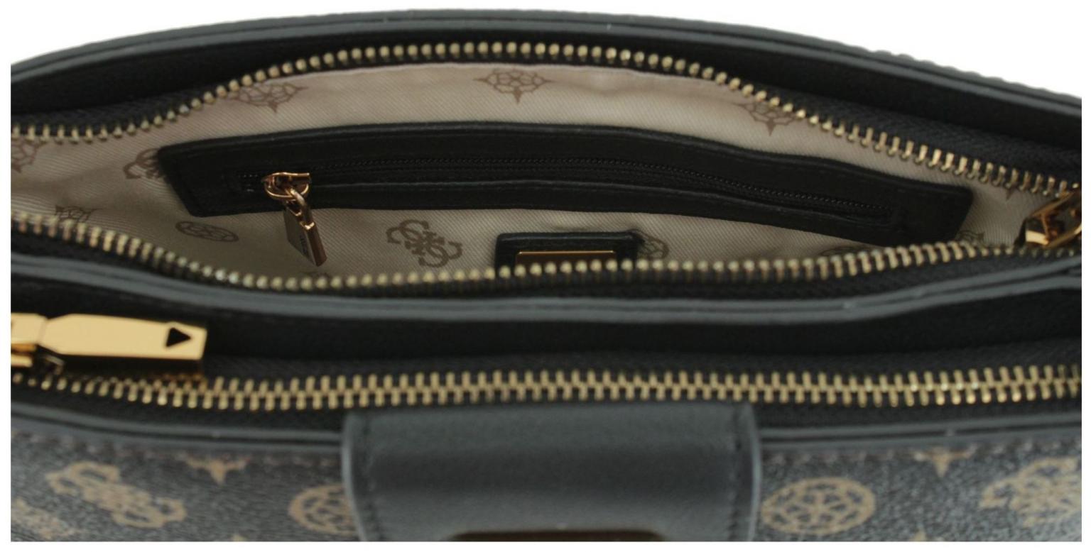 Abendtasche mit Kettenhenkel Guess Alva Mini Brown Logo