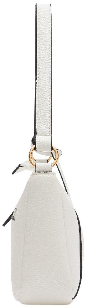 Abendtasche vegan L.Credi Michaela elegant Kontrast weiß