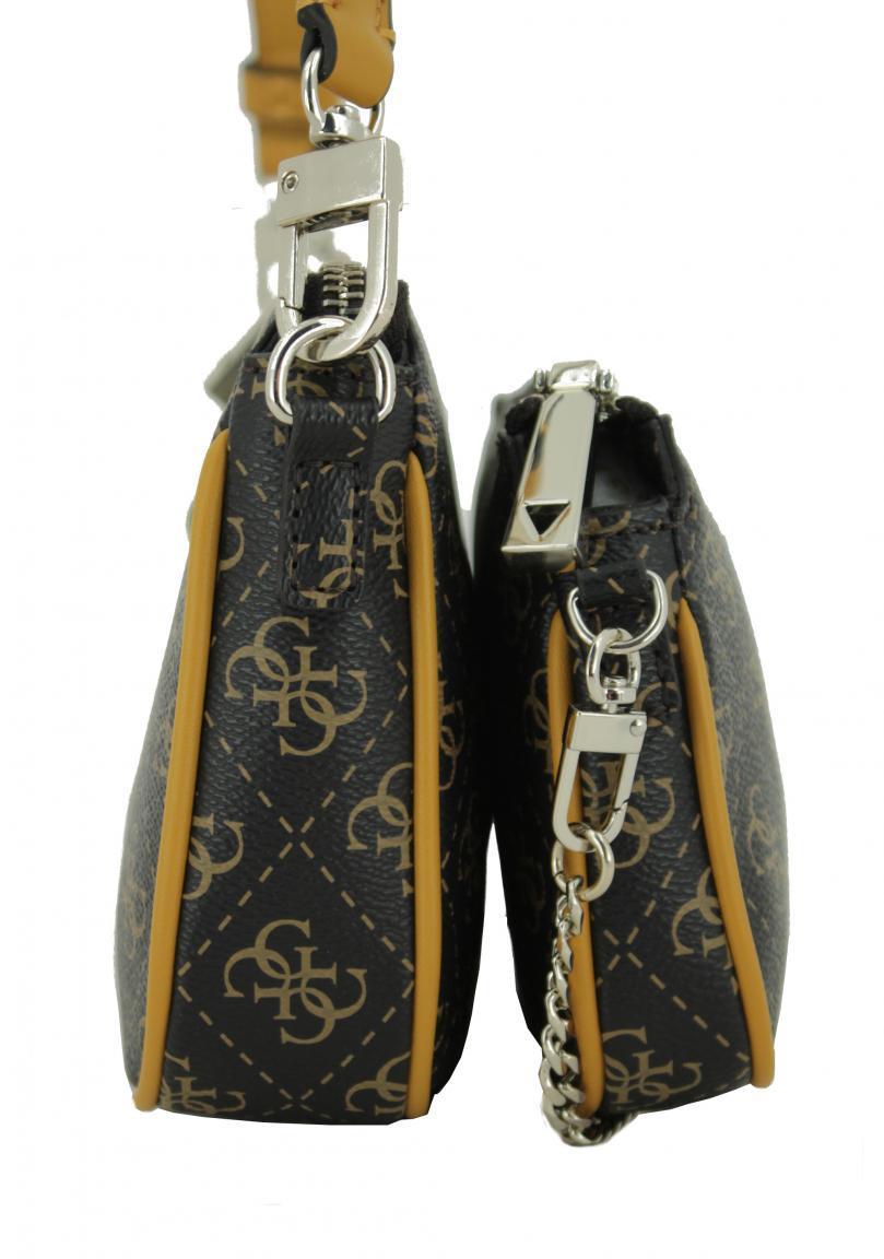 Abendtaschen Set Guess Kasinta Mini White Multi Rosa Weiß Kette